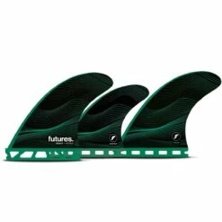 Futures F6 Legacy Neutral 5-Fin Surfboard Fins-Green