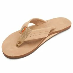 Rainbow Single Layer Women's Leather Sandal