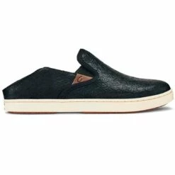 Olukai Pehuea Leather Women's Leather Slip On Sneakers-6.5-Espresso/Espresso