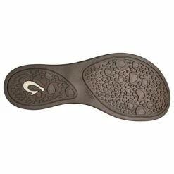 Olukai Kaekae Women's Leather Beach Sandals-6-SLV/GLDNSND