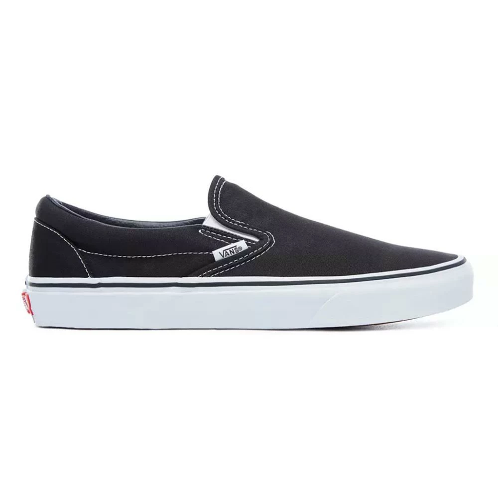 Vans Classic Slip-On Skate Shoes, Black 3 Vans Classic Slip-On Skate Shoes, Black - Image 3