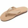 Rainbow Double Layer Women's Leather Sandal