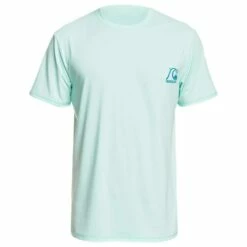 Quiksilver Heritage Short Sleeve UPF 50 Surf T-Shirt-Medium-Minty