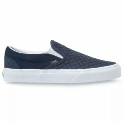 Vans Classic Slip On Skateboard Shoes, India Ink/True White Mini Check -Deals BC Surf Store 31731 DEFAULT l