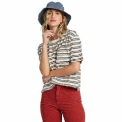 Billabong Wave Rider Stripe Women's Short Sleeve T-Shirt-Cool Wip