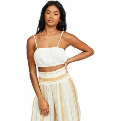 Billabong Tiny Tropics Knit Bralette-Large-Salt Crystal