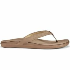 Olukai ‘Aukai Women's Leather Sandals-Tan