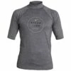 Billabong Rotor Performance Fit Short Sleeve Rashguard-Medium-Heather Grey