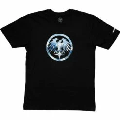 Never Summer Eagle Rockies Short Sleeve T-Shirt-Small-Black