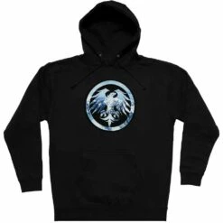 Never Summer Eagle Rockies Pullover Hoodie-Medium-Black