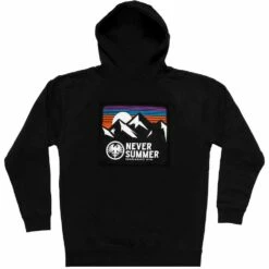 Never Summer Retro Sunset Pullover Hoodie-Black -Deals BC Surf Store 34693 DEFAULT l