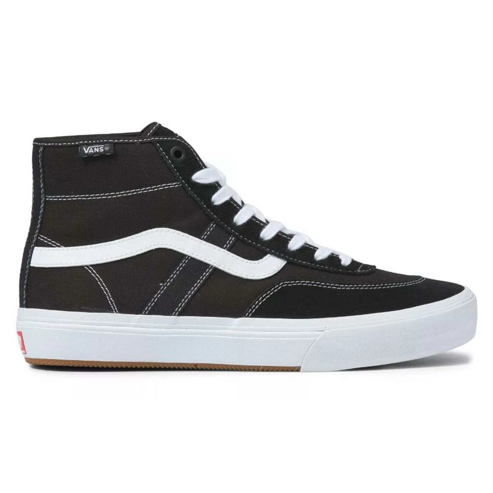 Vans Crockett High Skate Shoes, Black/White 3 Vans Crockett High Skate Shoes, Black/White - Image 3