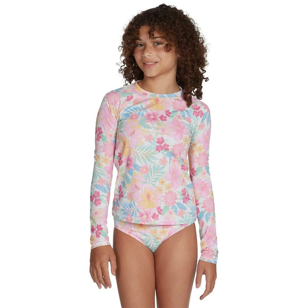 Billabong Brighter Days Girls Long Sleeve Rashguard-4-Multi 1 Billabong Brighter Days Girls Long Sleeve Rashguard-4-Multi