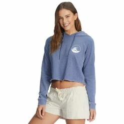 ROXY We Arrived Women's Hoodie-Small-Bijou Blue