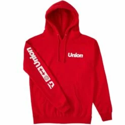 Union Global Pullover Hoodie-Large-Red
