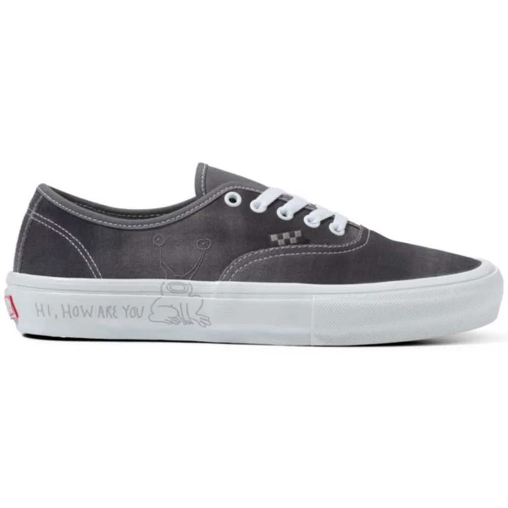 Vans Daniel Johnston Skate Authentic Skate Shoes, Raven 3 Vans Daniel Johnston Skate Authentic Skate Shoes, Raven - Image 3