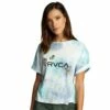 RVCA Butterfly Crop Short Sleeve T-Shirt-Medium-Multi