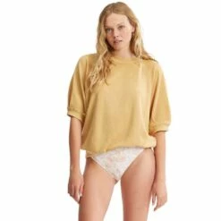 Billabong Lost Coast Pullover Sweatshirt-Light Sunset Gold