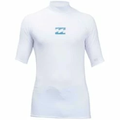 Billabong All Day Wave Performance Fit Short Sleeve Rashguard-White