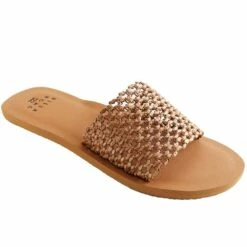 Billabong Siesta Single Strap Slide Sandals-9-Desert Daze