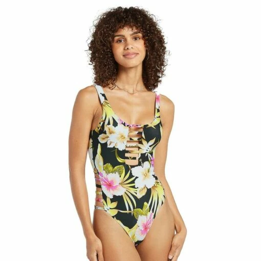Volcom Shore Can One Piece-Black -Deals BC Surf Store 36382 BLK l
