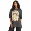 Billabong Super Natural Boyfriend Short Sleeve T-Shirt-Medium-Off Black