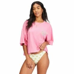 Billabong Feeling Free Graphic Short Sleeve T-Shirt-Flamingo