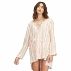 Billabong Blue Skies Mini Beach Cover-Up-Small-Terracotta