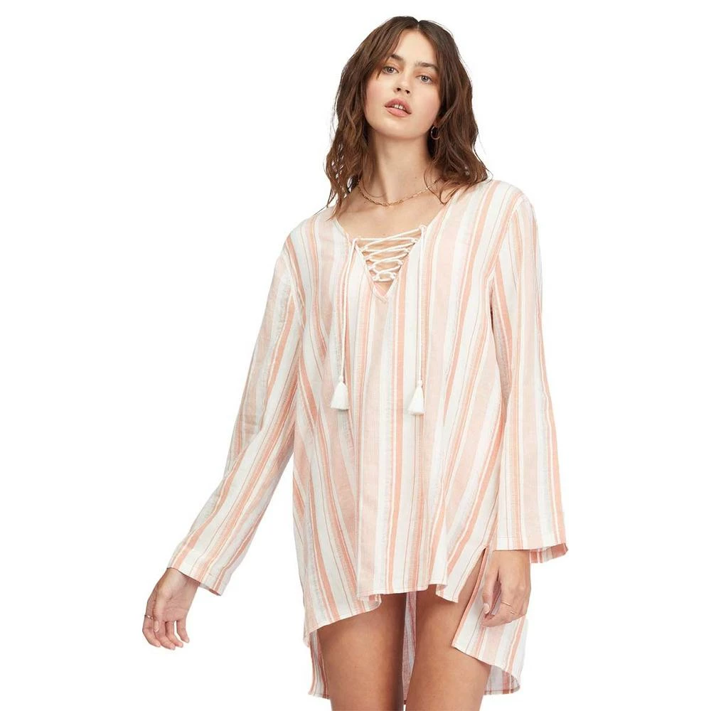 Billabong Blue Skies Mini Beach Cover-Up-Small-Terracotta 1 Billabong Blue Skies Mini Beach Cover-Up-Small-Terracotta