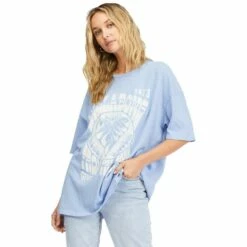 Billabong Blue Bayou Boyfriend Short Sleeve T-Shirt-Large-Bayou Blue