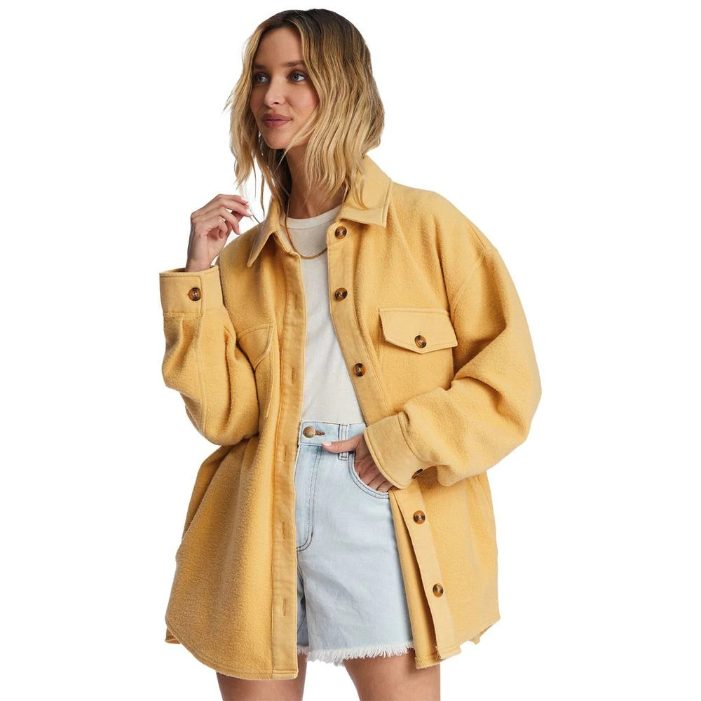 Billabong Anytime Shacket Oversized Button-Through Jacket 4 Billabong Anytime Shacket Oversized Button-Through Jacket - Image 4