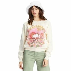 Billabong Here We Go Graphic Crewneck Sweatshirt-Small