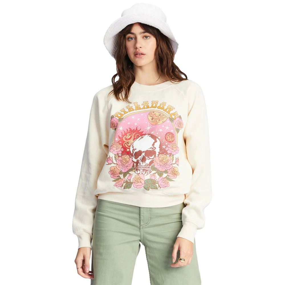 Billabong Here We Go Graphic Crewneck Sweatshirt-Small 1 Billabong Here We Go Graphic Crewneck Sweatshirt-Small