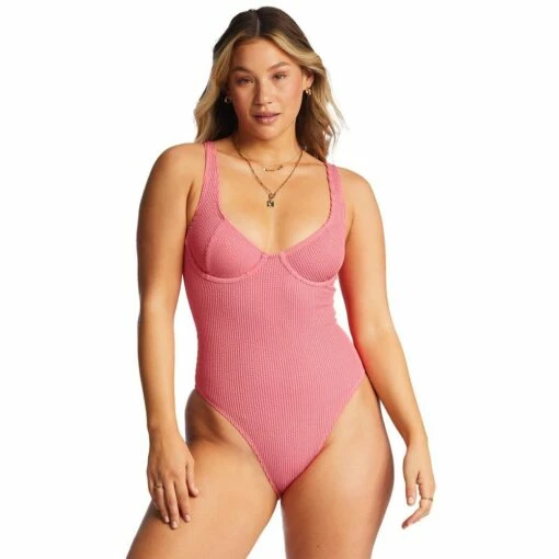 Billabong Summer High One-Piece Swimsuit-Coral Crush -Deals BC Surf Store 37726 MJP0 l