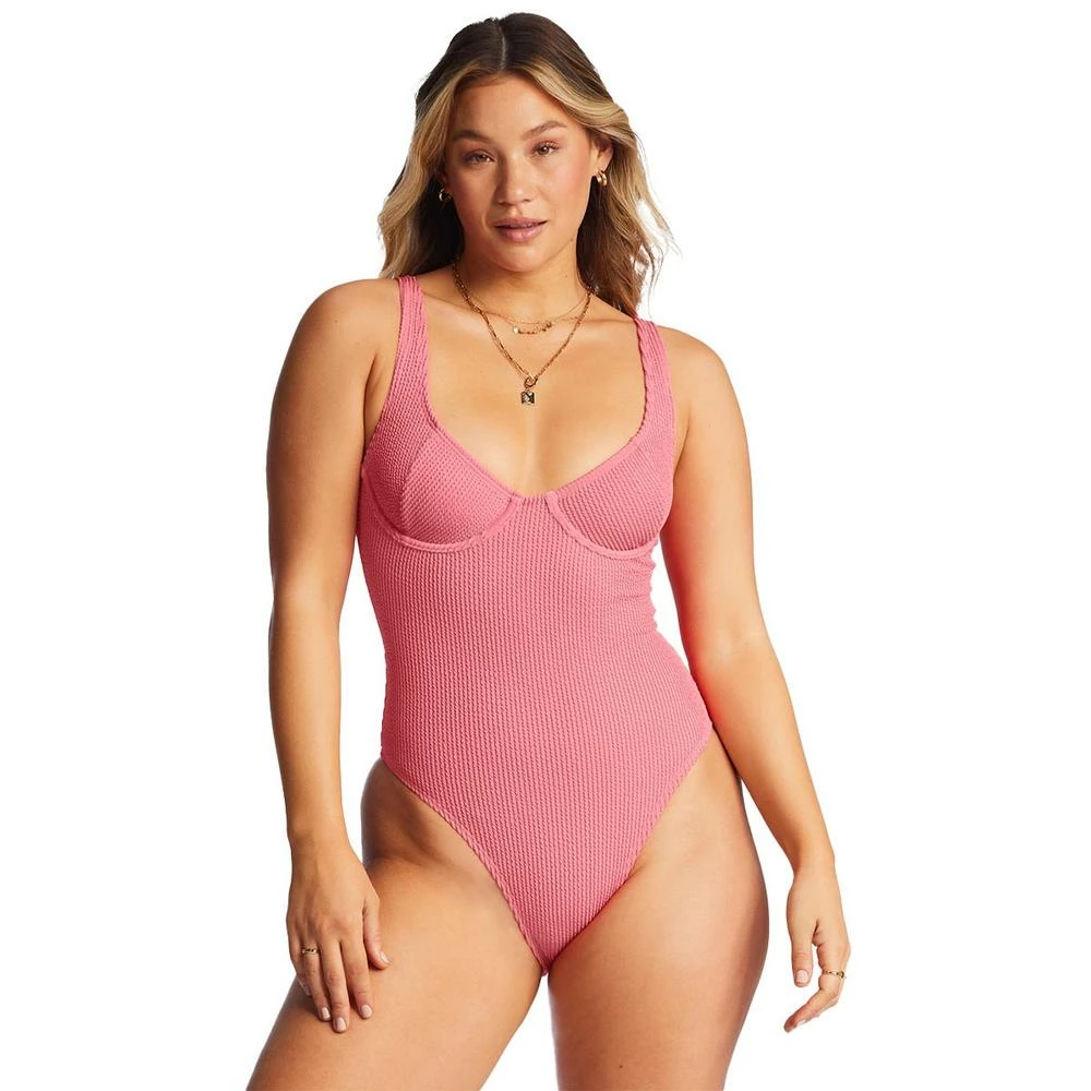 Billabong Summer High One-Piece Swimsuit-Coral Crush 1 Billabong Summer High One-Piece Swimsuit-Coral Crush