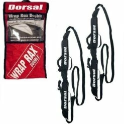 Dorsal Wrap-Rax Deluxe Double Soft Rack Pads And Straps - Surf, Snowboard