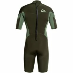 Quiksilver 2/2mm Syncro Short Sleeve Back Zip FLT Springsuit-Dark Ivy/Shade Olive 6 Quiksilver 2/2mm Syncro Short Sleeve Back Zip FLT Springsuit-Dark Ivy/Shade Olive -Deals BC Surf Store EQYW503013 XCCG 2