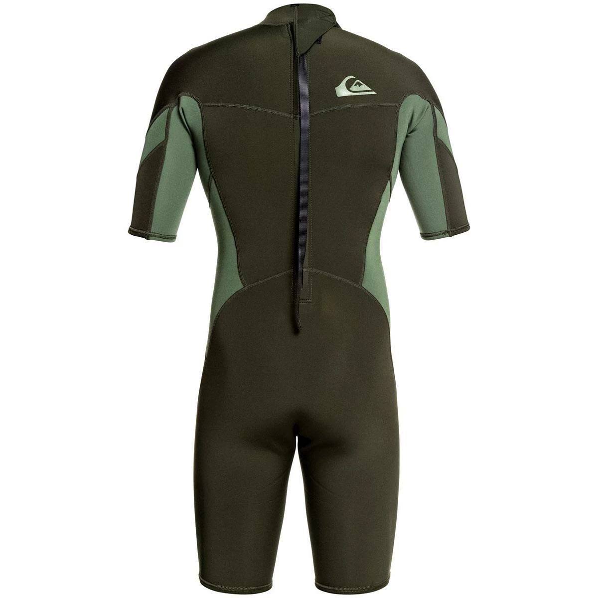 Quiksilver 2/2mm Syncro Short Sleeve Back Zip FLT Springsuit-Dark Ivy/Shade Olive 3 Quiksilver 2/2mm Syncro Short Sleeve Back Zip FLT Springsuit-Dark Ivy/Shade Olive - Image 3
