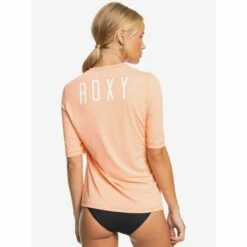 Roxy Enjoy Waves Short Sleeve UPF 50 Women's Rashguard-Large-White -Deals BC Surf Store ERJWR03426 ngm0 2