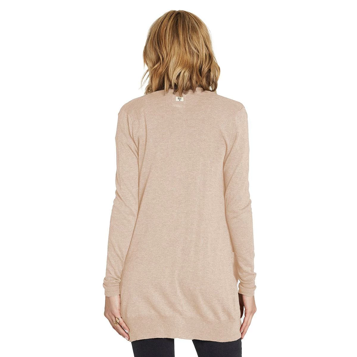 Billabong Line Games Women's Cardigan Sweater-Oatmeal 2 Billabong Line Games Women's Cardigan Sweater-Oatmeal - Image 2