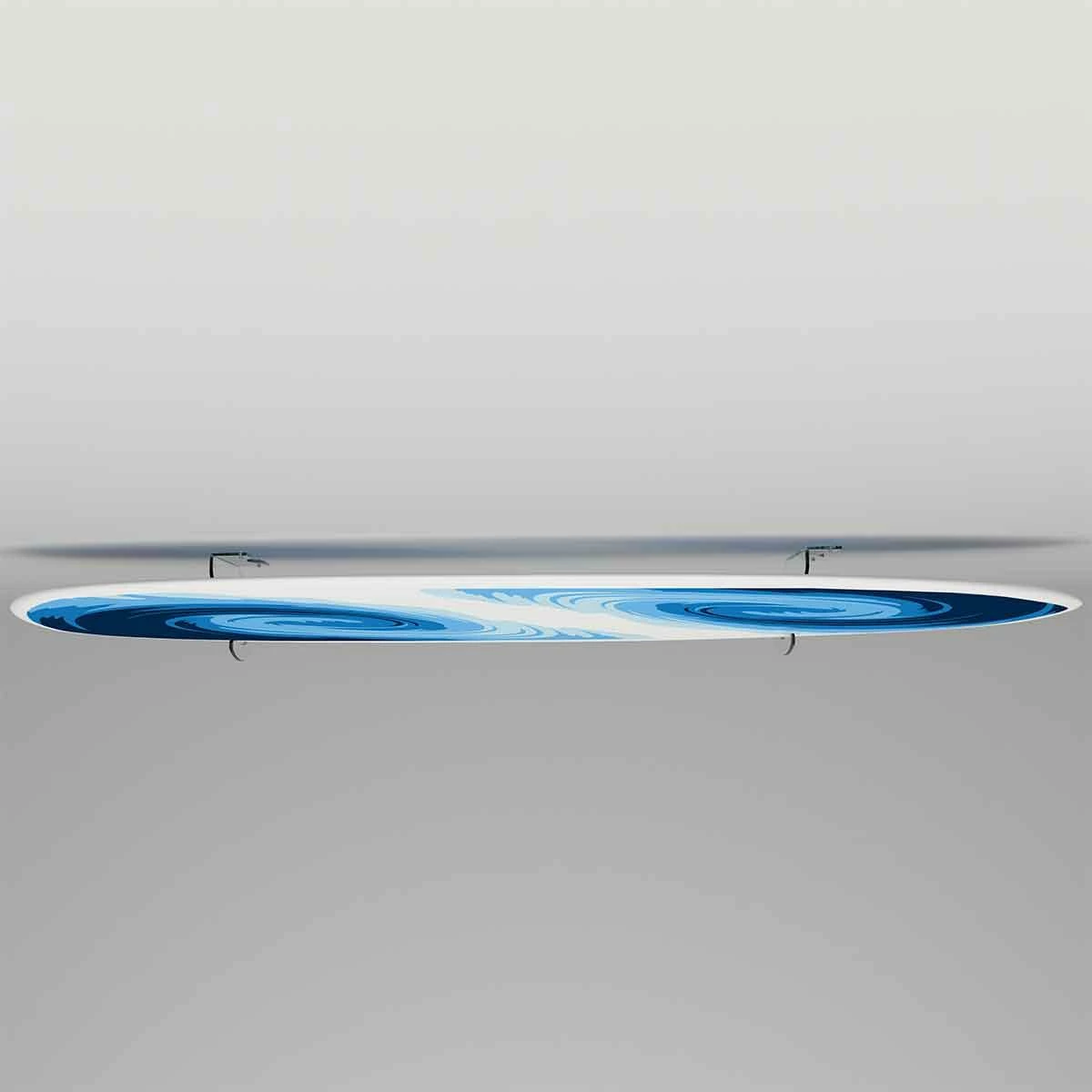 Horizontal Flush Mount Acrylic Surfboard Wall Rack, Clear 2 Horizontal Flush Mount Acrylic Surfboard Wall Rack, Clear - Image 2