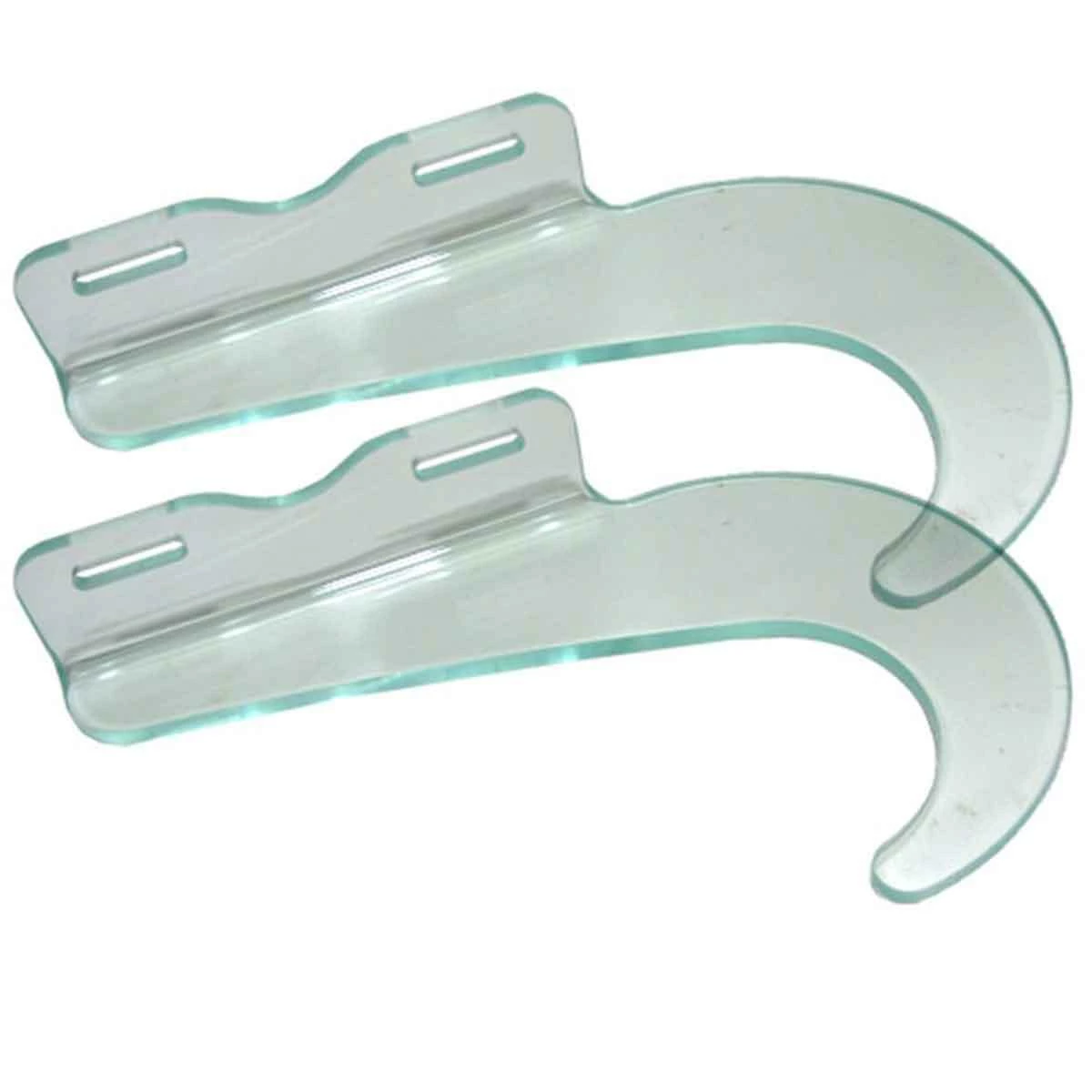 Horizontal Flush Mount Acrylic Surfboard Wall Rack, 3" Off Wall, Clear 4 Horizontal Flush Mount Acrylic Surfboard Wall Rack, 3" Off Wall, Clear - Image 4