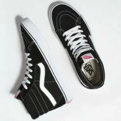 Vans Sk8-Hi Skate Shoes, Black/White 7 Vans Sk8-Hi Skate Shoes, Black/White -Deals BC Surf Store VN000D5IB8C 4