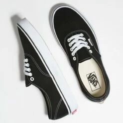 Vans Authentic Skate Shoe, Black/White -Deals BC Surf Store VN000EE3BLK 4