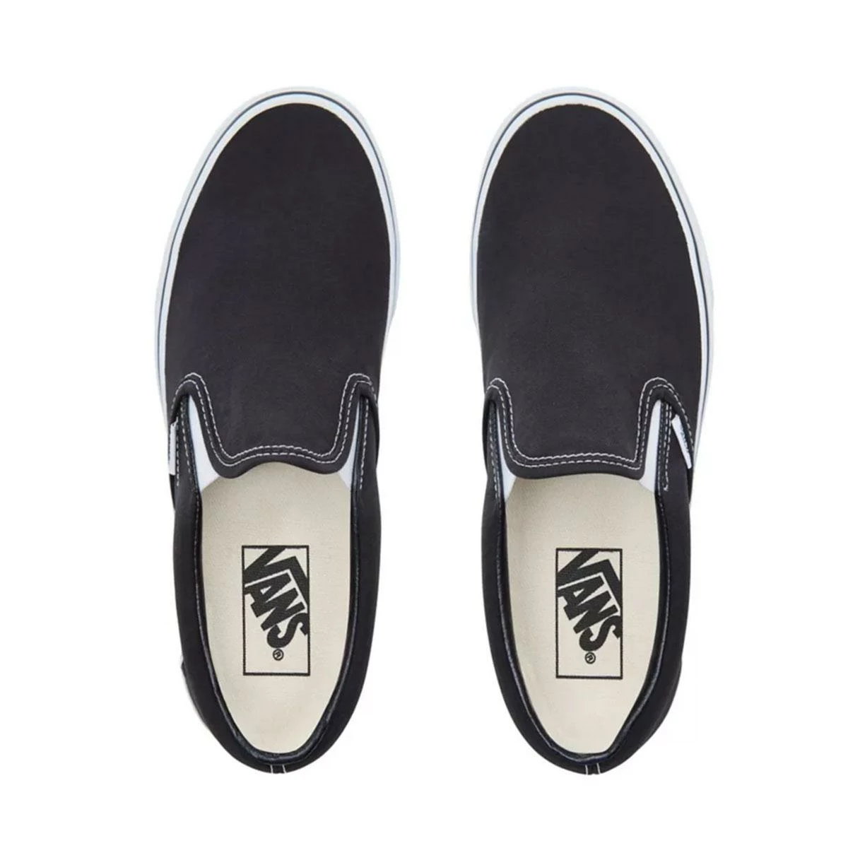 Vans Classic Slip-On Skate Shoes, Black 2 Vans Classic Slip-On Skate Shoes, Black - Image 2