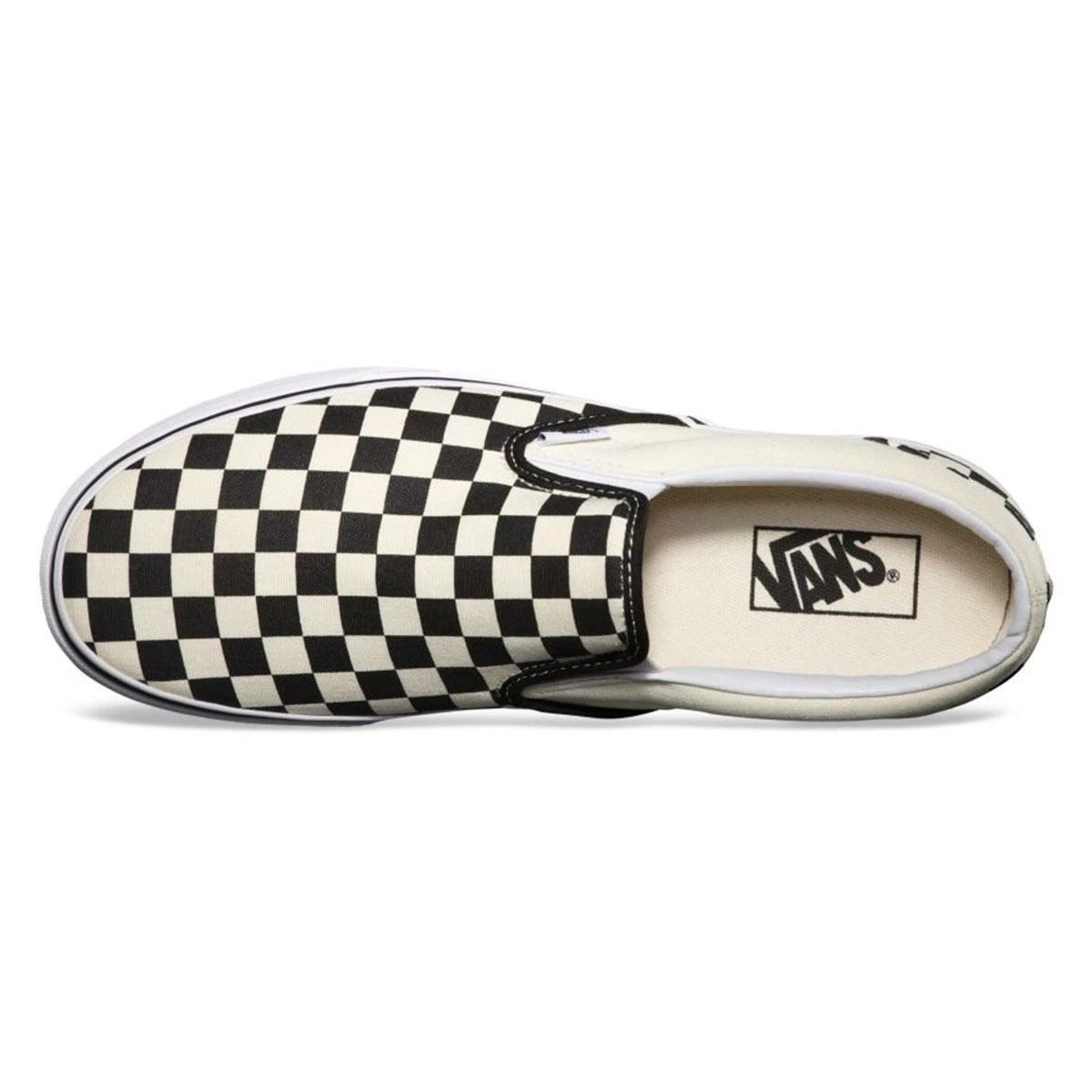 Vans Classics Checkerboard Slip-On Skate Shoe, Black/Off-White Checkers 2 Vans Classics Checkerboard Slip-On Skate Shoe, Black/Off-White Checkers - Image 2