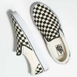 Vans Classics Checkerboard Slip-On Skate Shoe, Black/Off-White Checkers 7 Vans Classics Checkerboard Slip-On Skate Shoe, Black/Off-White Checkers -Deals BC Surf Store VN000EYEBWW 4