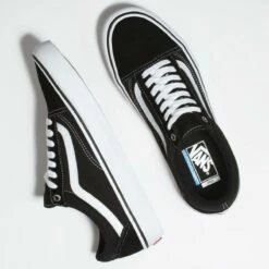 Vans Old Skool Pro Skate Shoe, Black/White -Deals BC Surf Store VN000ZD4Y28 4