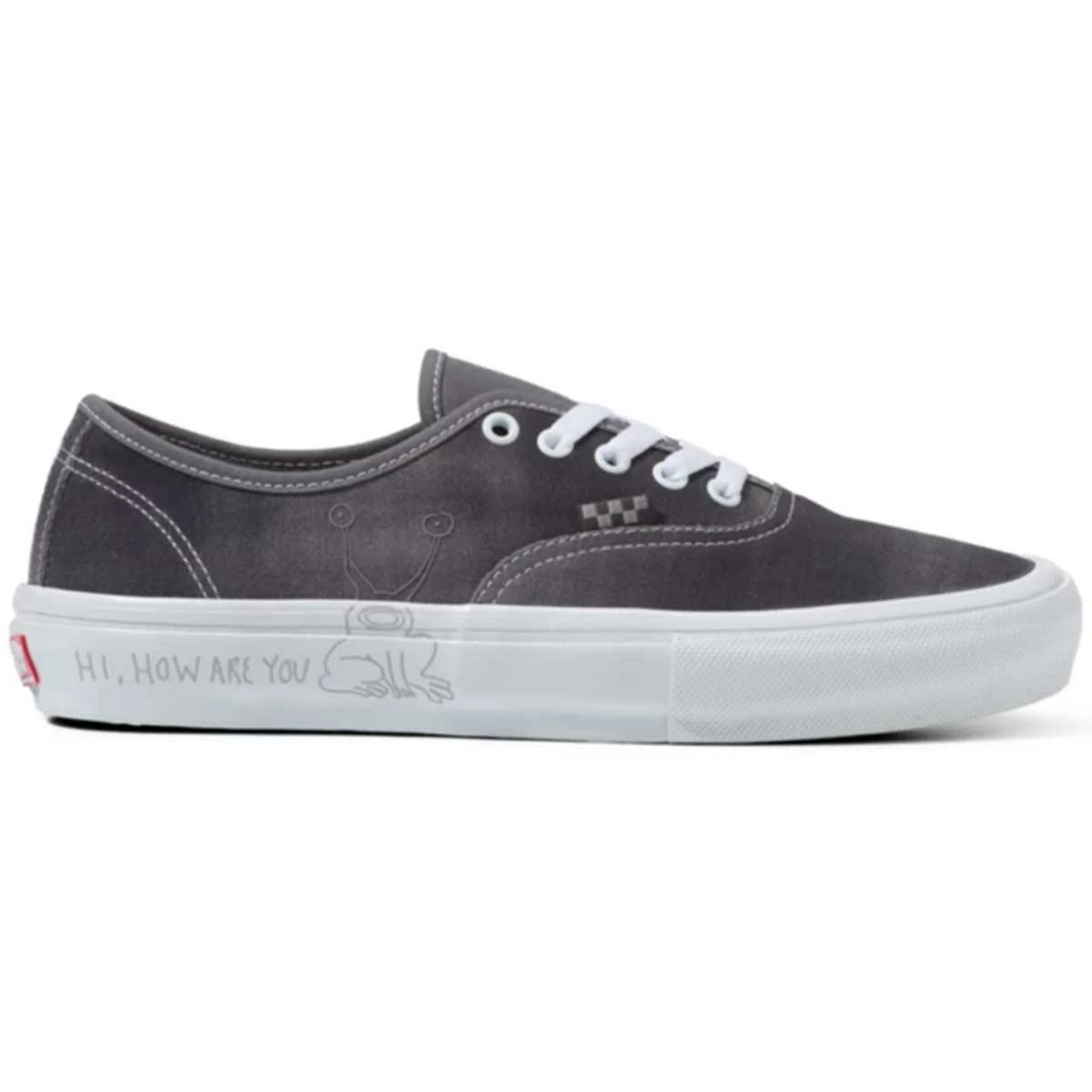 Vans Daniel Johnston Skate Authentic Skate Shoes, Raven 1 Vans Daniel Johnston Skate Authentic Skate Shoes, Raven