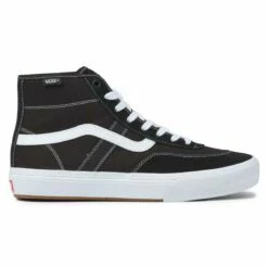 Vans Crockett High Skate Shoes, Black/White